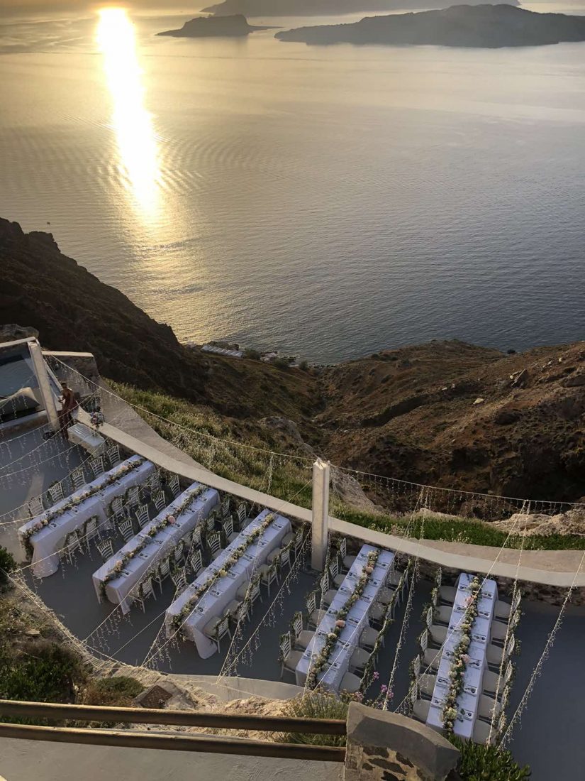 destination wedding villa santorini