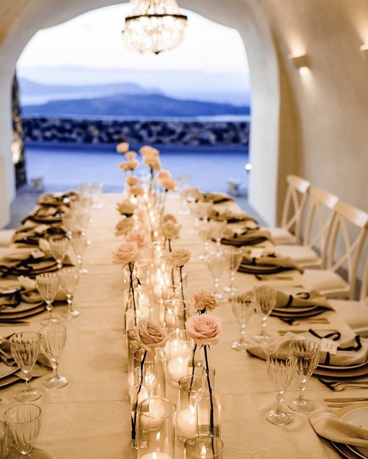 destination wedding villa santorini