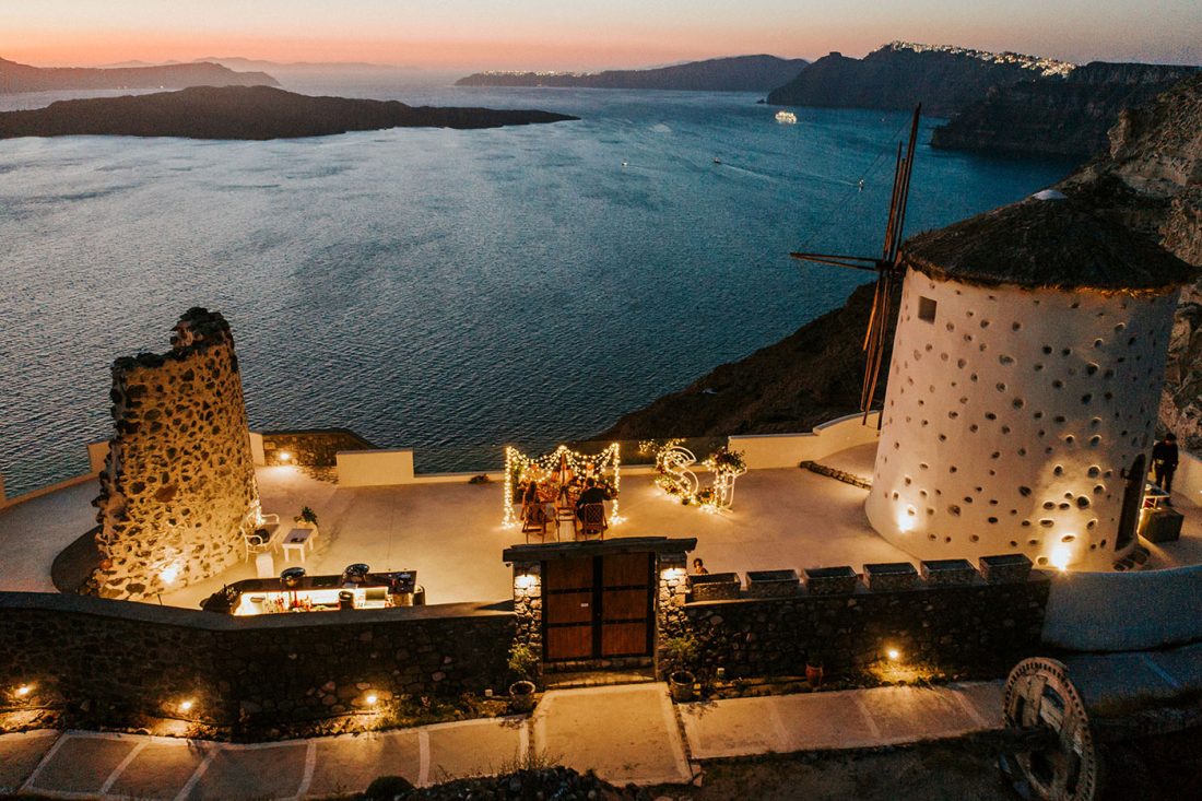 destination wedding villa santorini