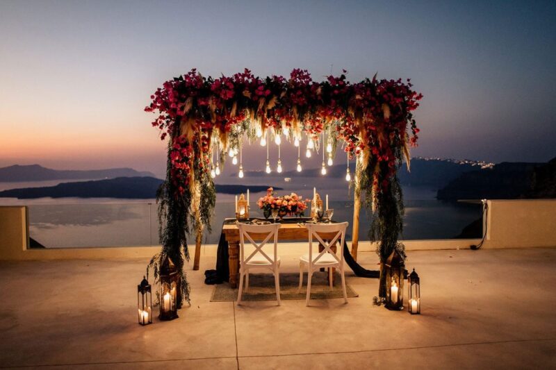 destination wedding villa santorini