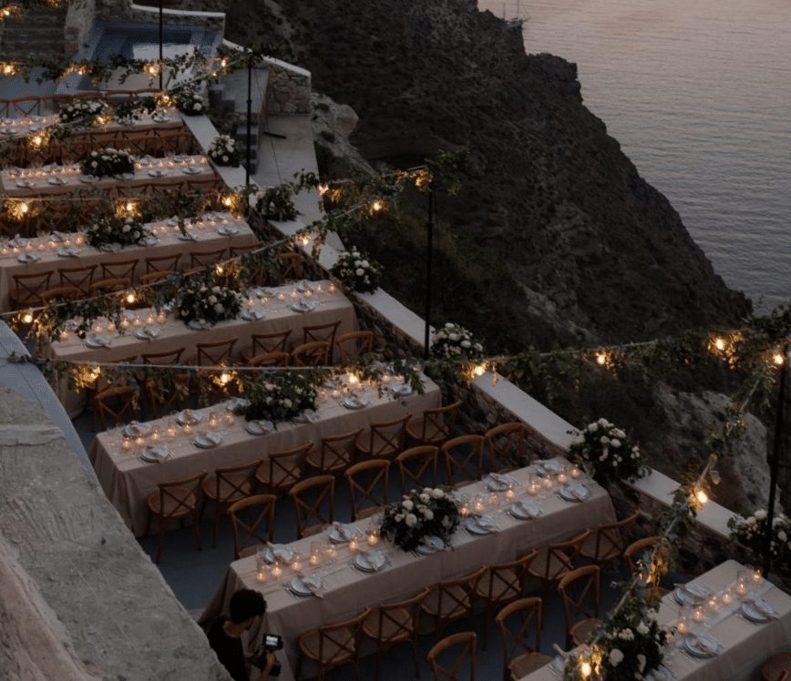 destination wedding villa santorini