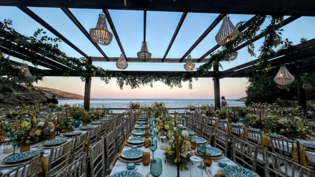 Sifnos beach wedding venue