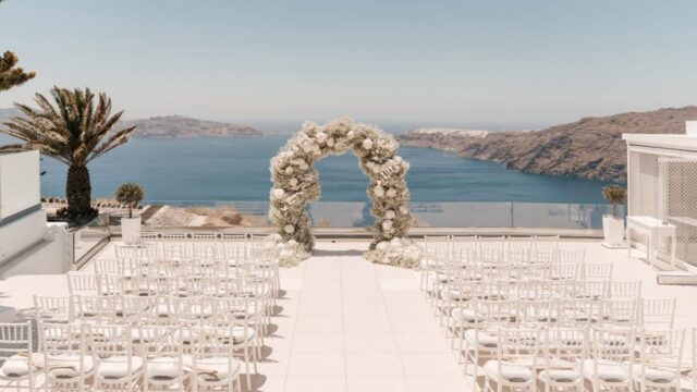 destination wedding santorini venue