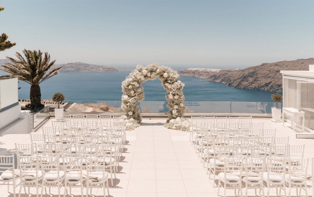 destination wedding santorini venue