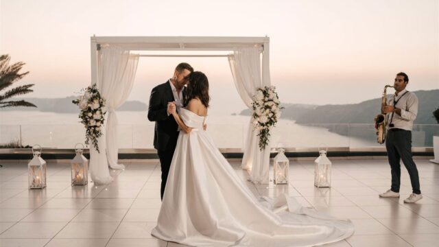 destination wedding santorini venue