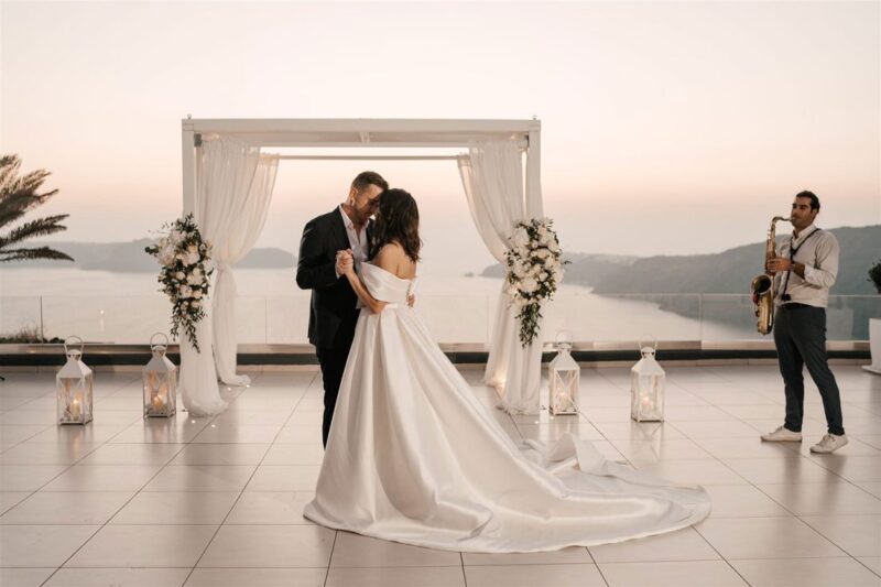 destination wedding santorini venue