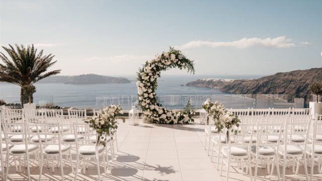 destination wedding santorini venue