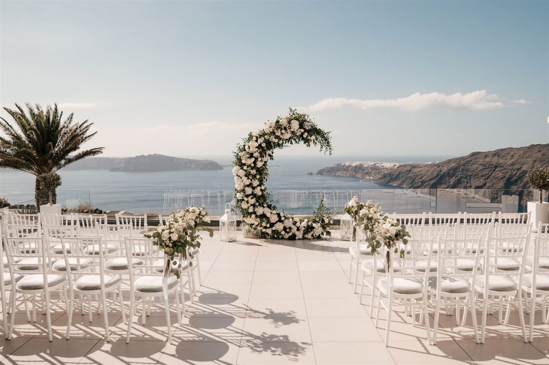 destination wedding santorini venue