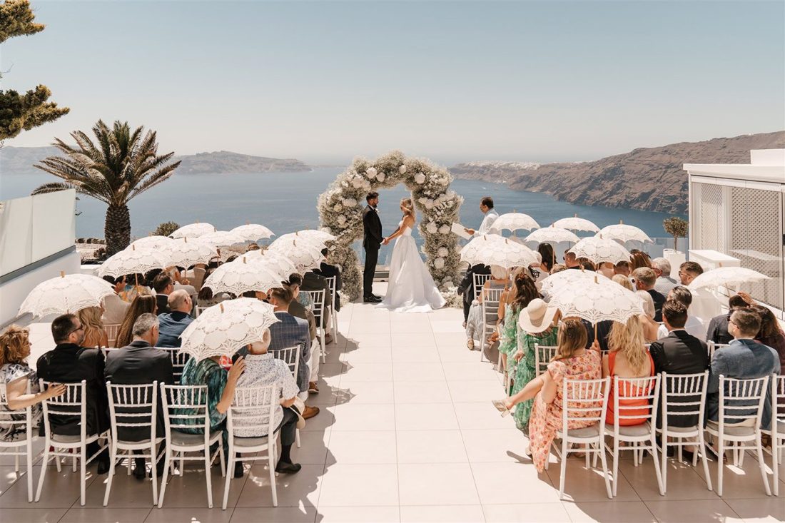 destination wedding santorini venue