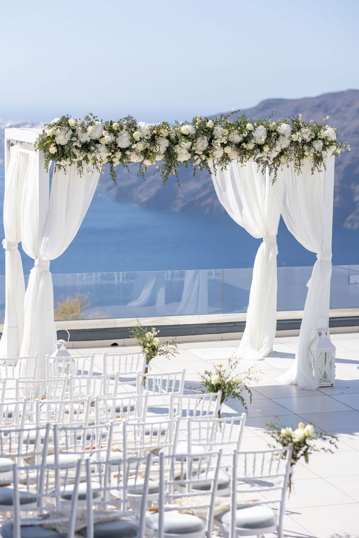 destination wedding santorini venue