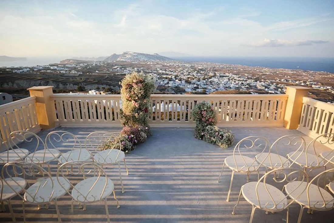 santorini wedding venue