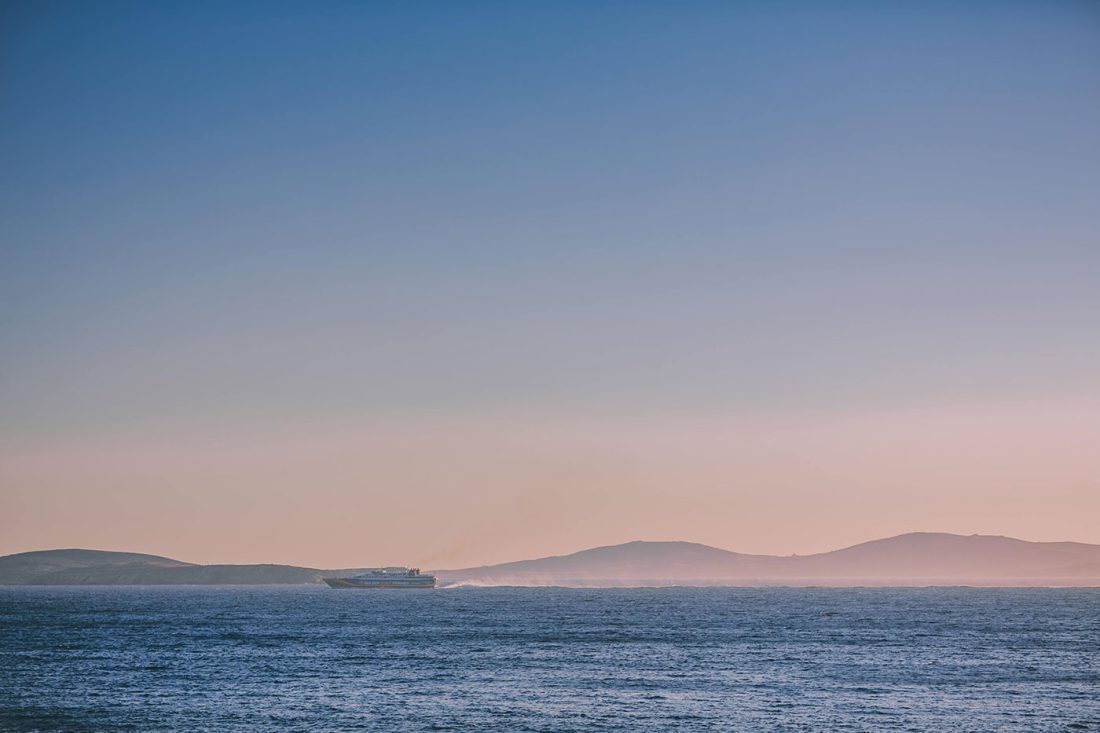 A view from Saint John hotel villas on Mykonos greece for a wedding