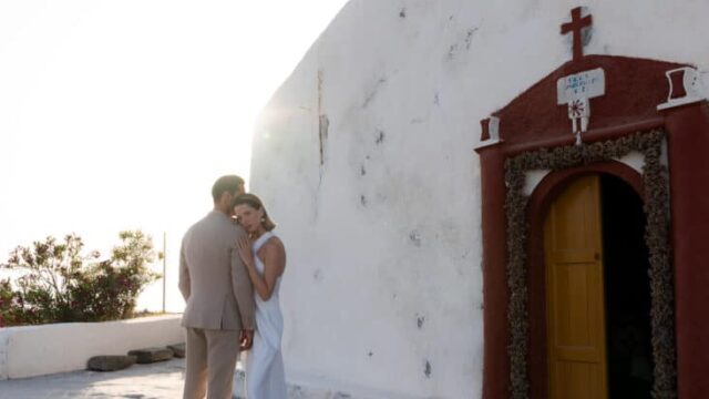 intimate wedding in greece