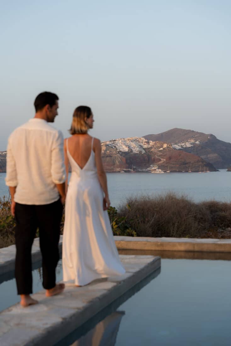 intimate wedding in greece