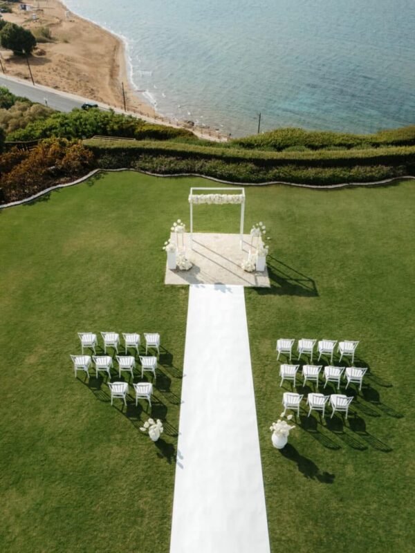 crete wedding sea view
