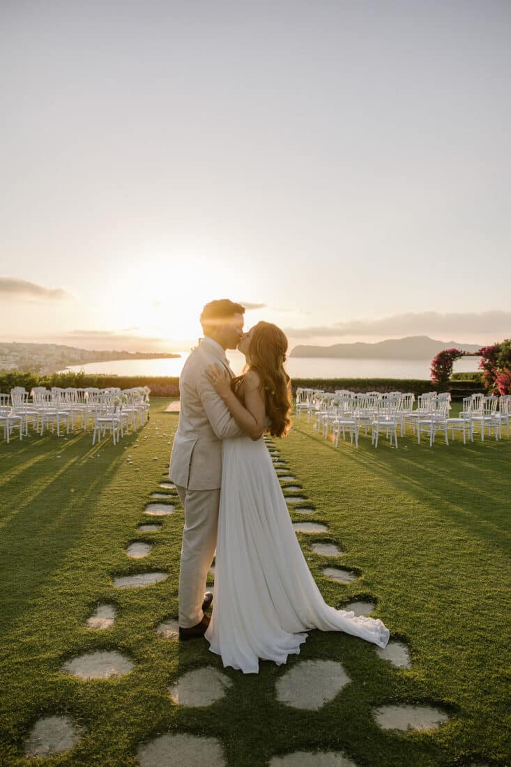 crete wedding sea view