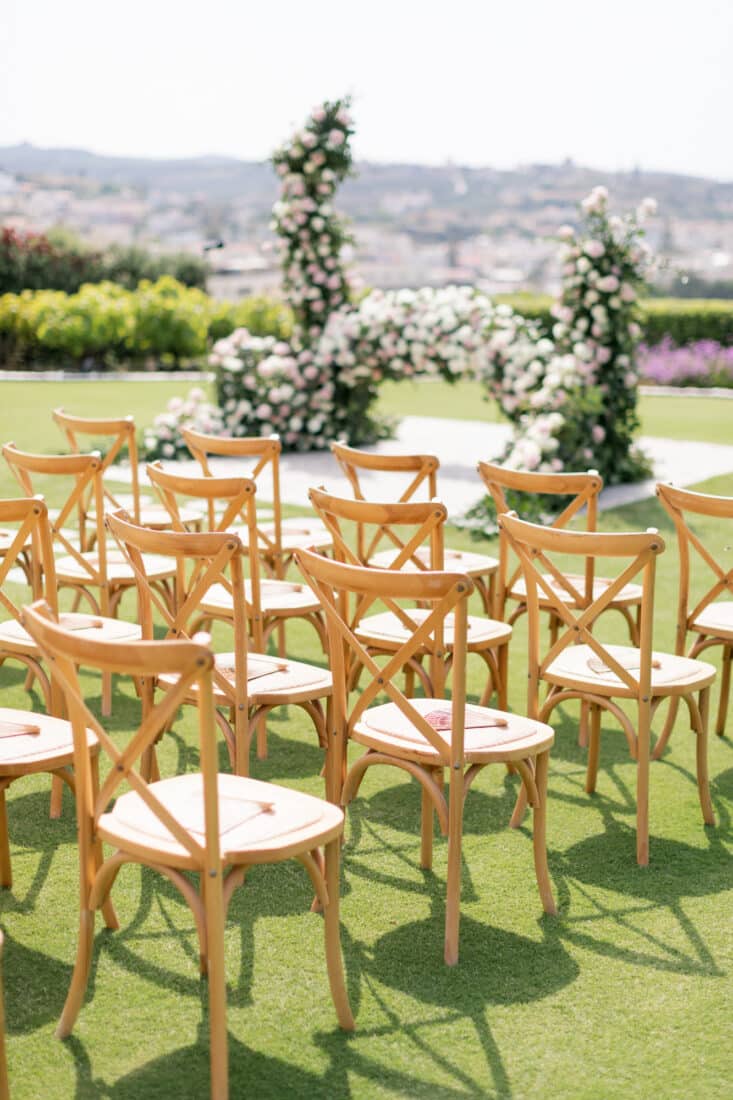 crete wedding sea view