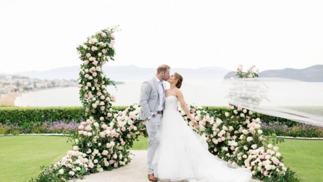 crete wedding sea view