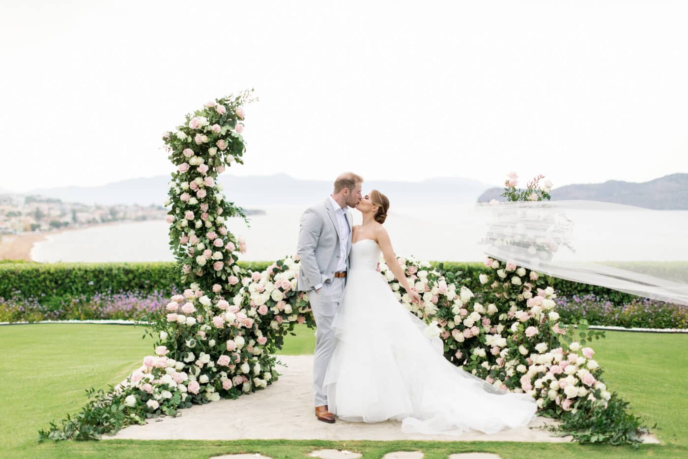 crete wedding sea view