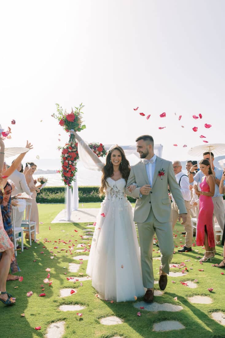 crete wedding sea view