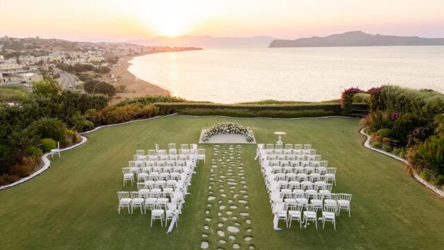 crete wedding sea view