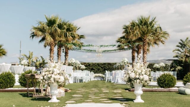 crete wedding sea view