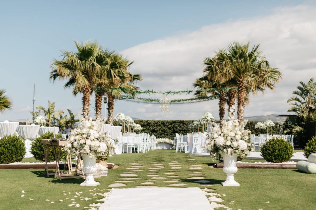 crete wedding sea view