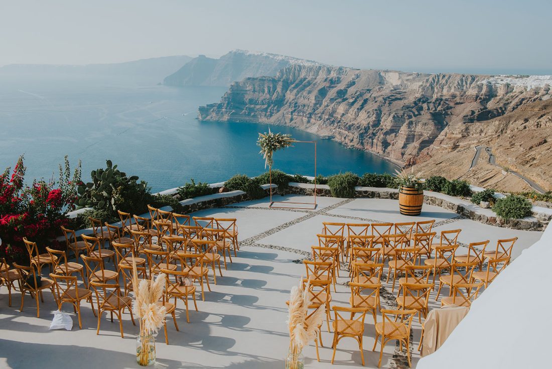 Venetsanos winery Santorini wedding venue