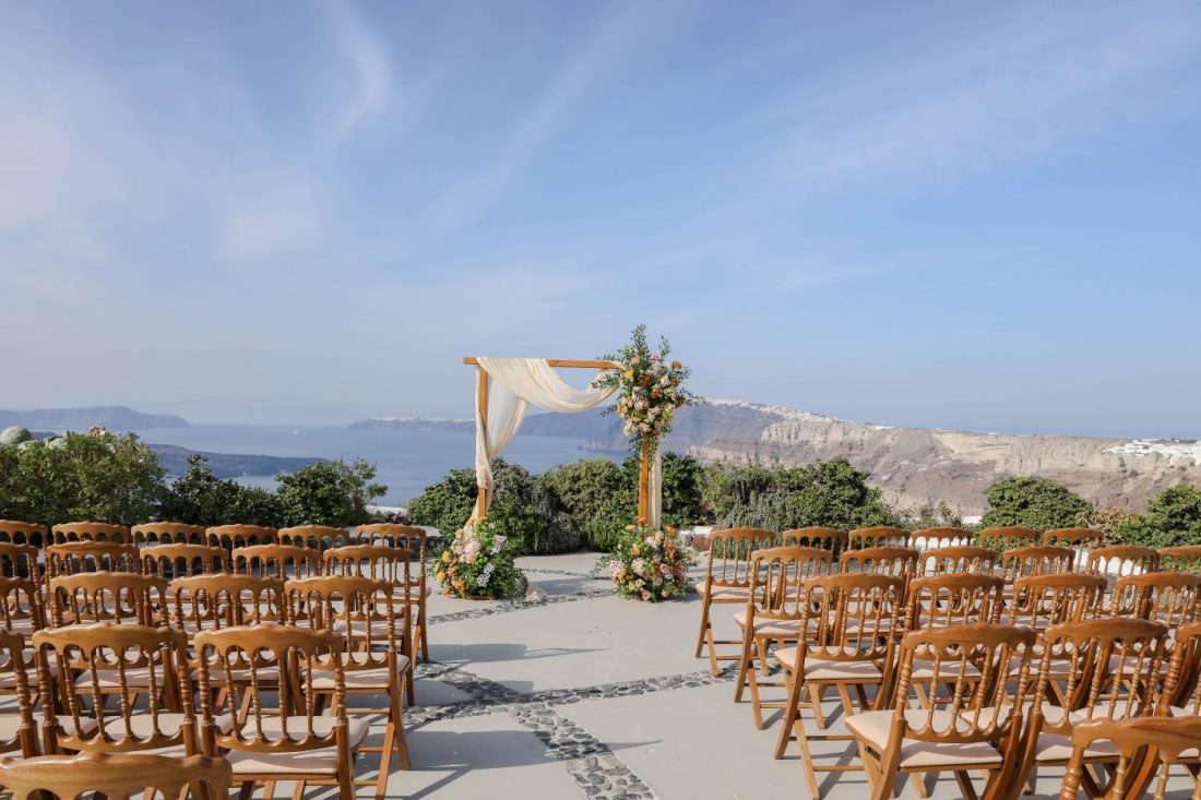 Venetsanos winery Santorini wedding venue