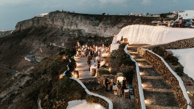 Venetsanos winery Santorini wedding venue