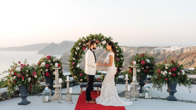 Venetsanos winery Santorini wedding venue