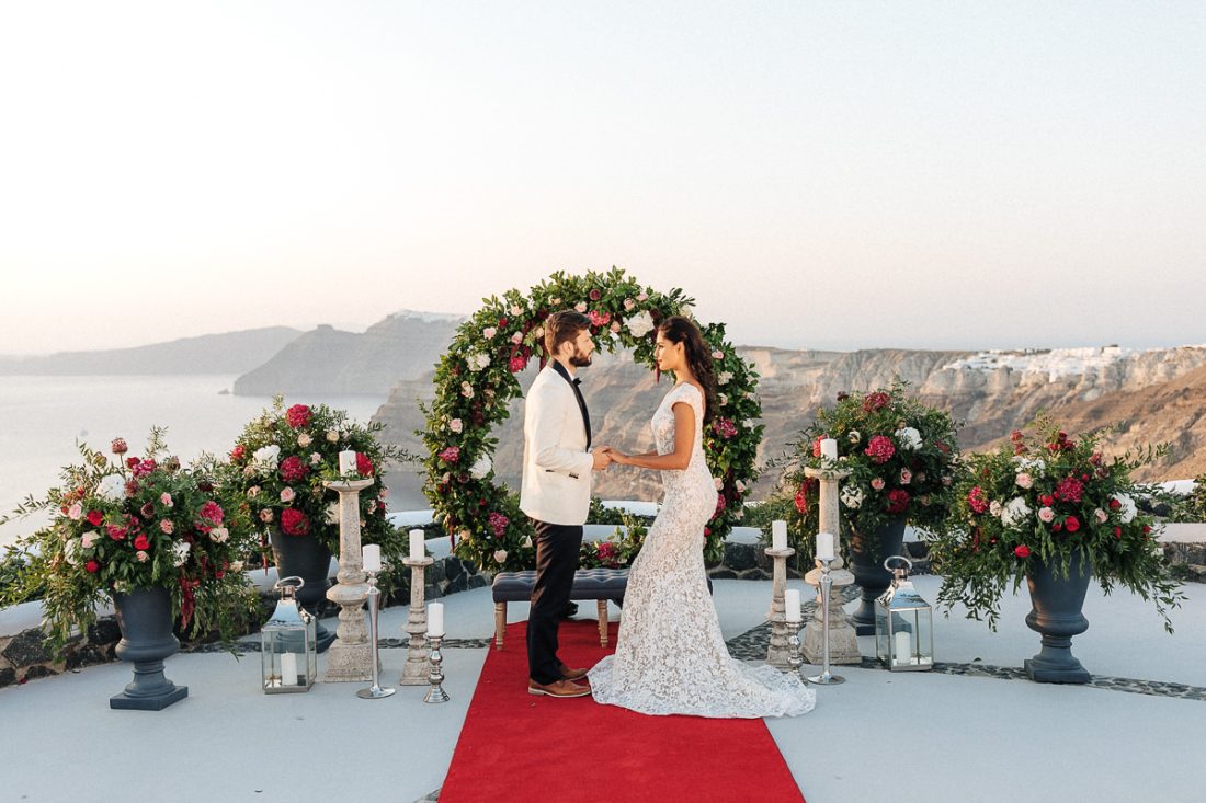 Venetsanos winery Santorini wedding venue