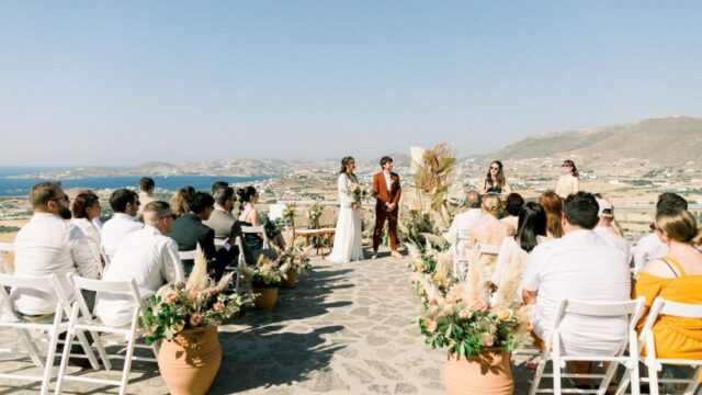 Greek island wedding villa