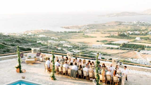 Greek island wedding villa