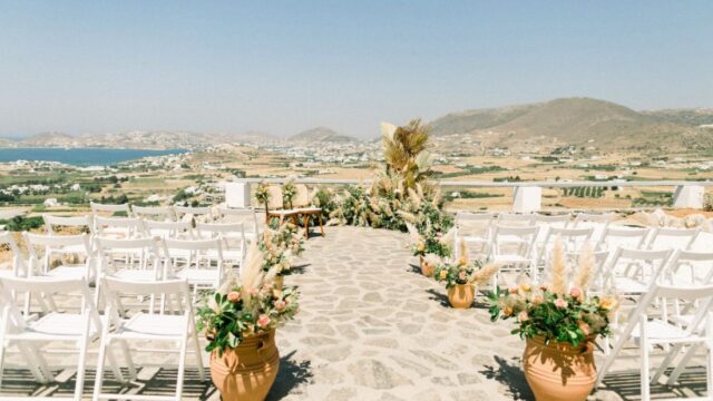 Greek island wedding villa