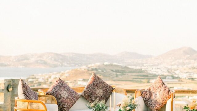 Greek island wedding villa mira on Paros island