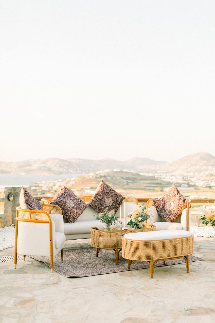Greek island wedding villa mira on Paros island