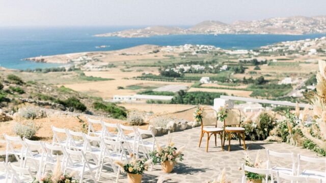 Greek island wedding villa