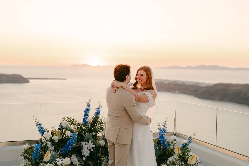 destination wedding santorini