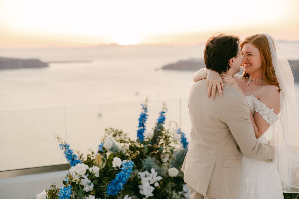 destination wedding santorini