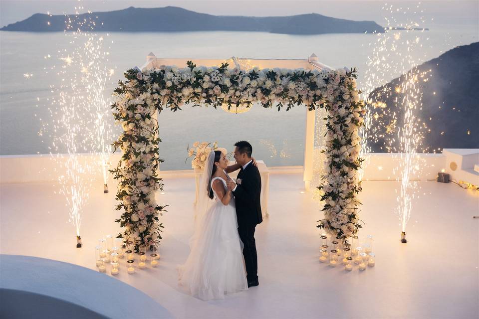 destination wedding santorini