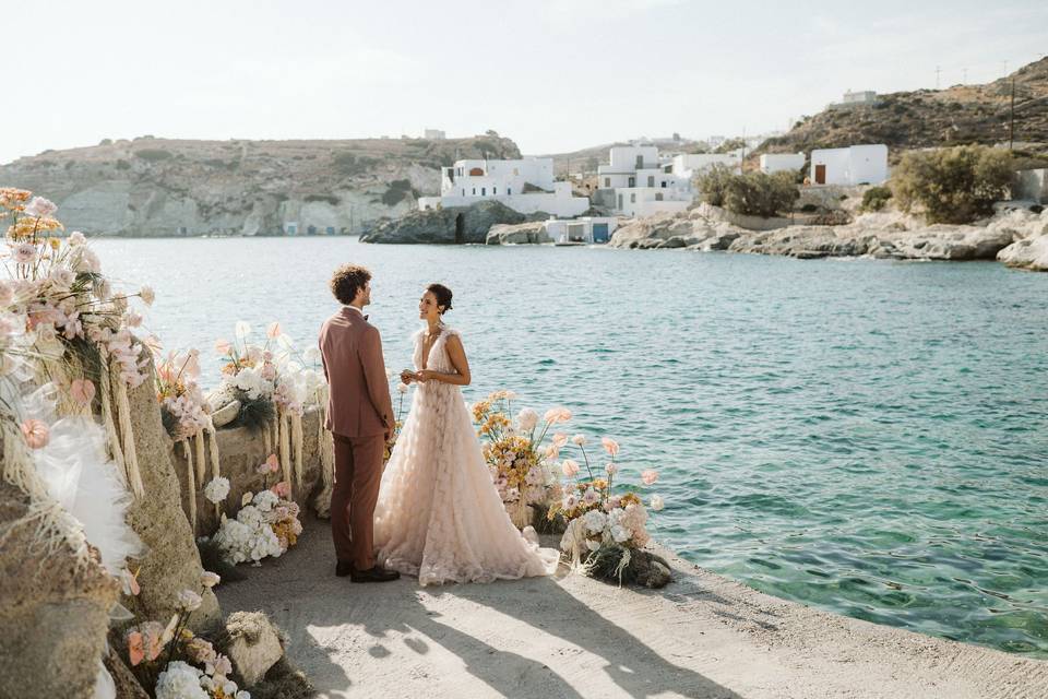 destination wedding santorini