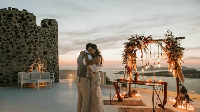 wedding in santorini