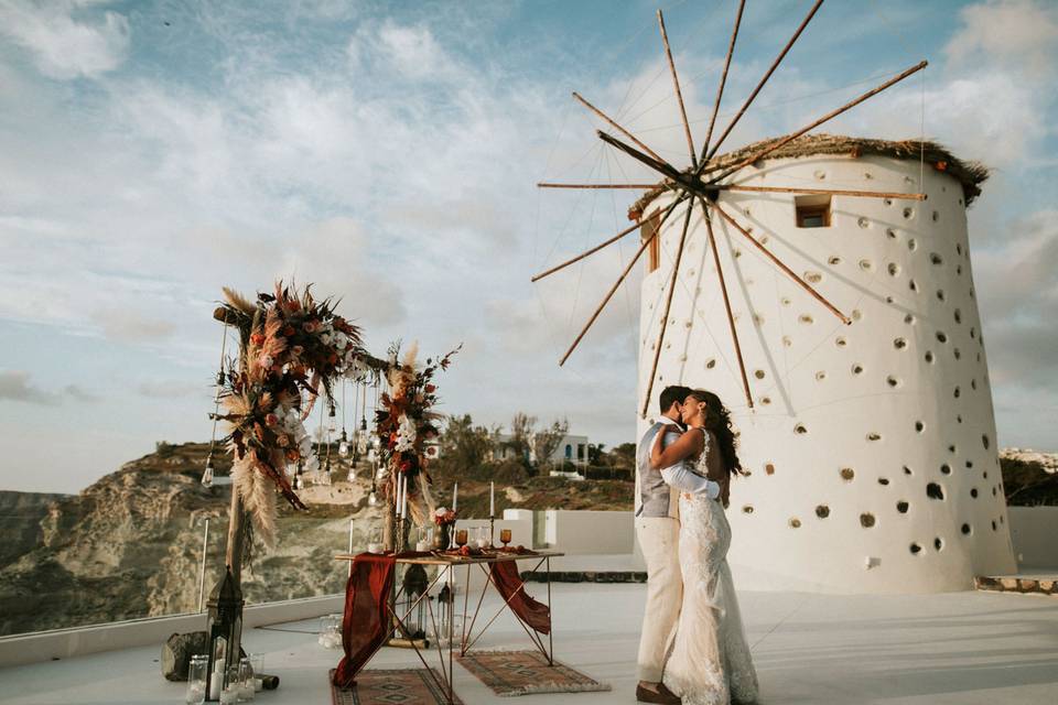 destination wedding santorini