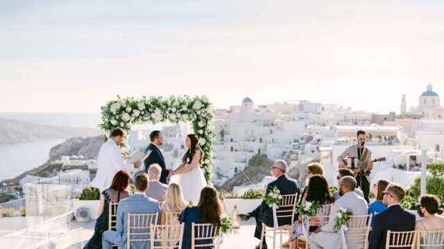 wedding in santorini
