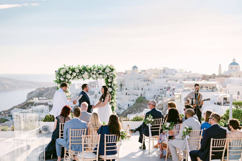 wedding in santorini