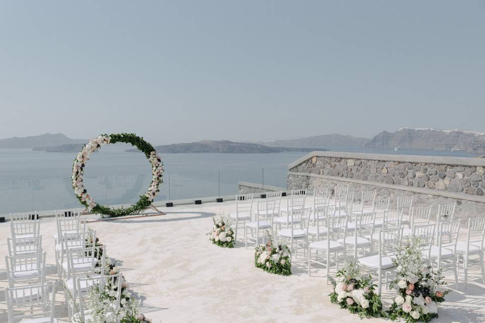 wedding in santorini
