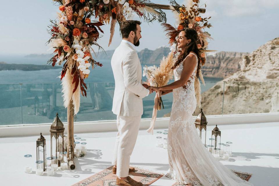 wedding in santorini