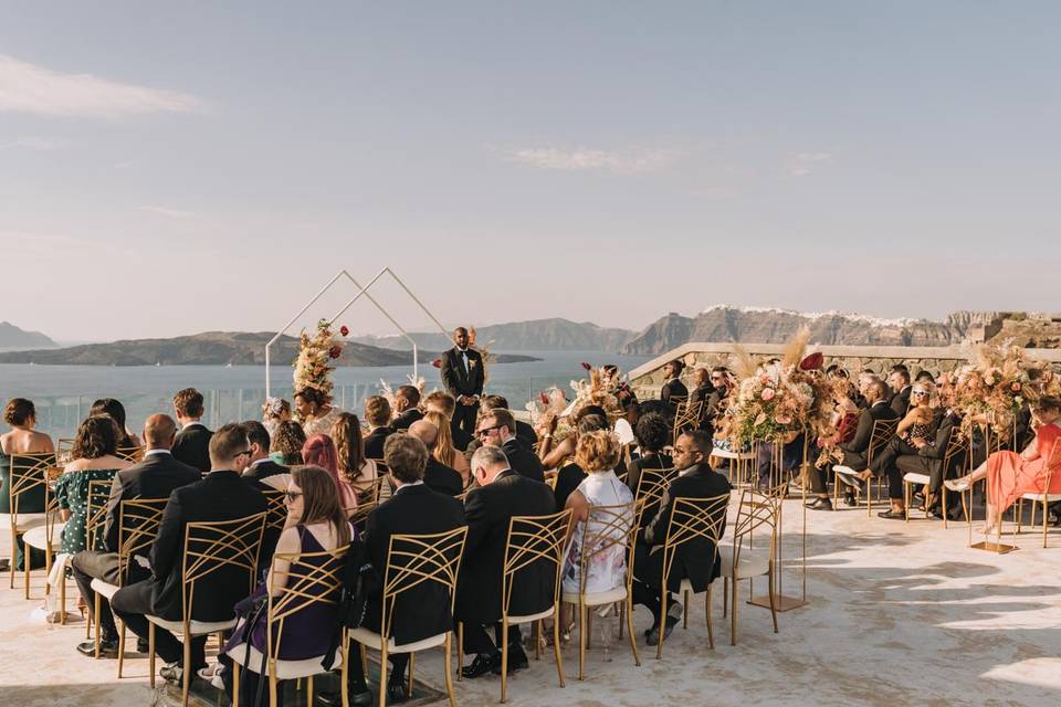 wedding in santorini