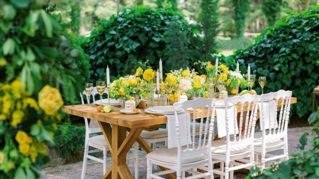 greece wedding table decorations